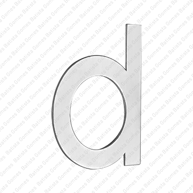 Letras min�sculas 100mm (a ... z) - INOX 304